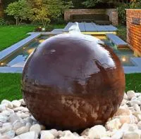 Сфера КОРТЕН - ШАР ФОНТАН 3D (518902) ∅ 850 мм. Чехов